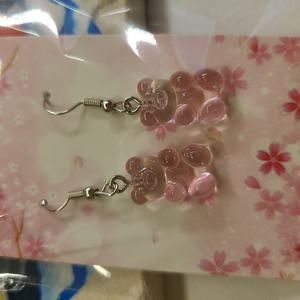 PINK GUMMY BEAR EARRINGS